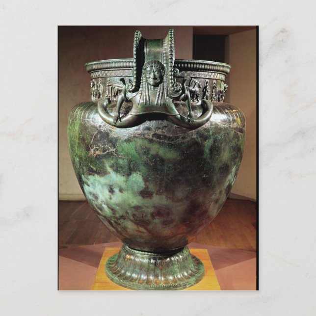 Cartão Postal Krater, do Tumba de uma Princesa de Vix (Frente)