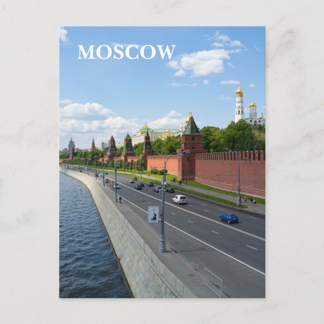 Cartão Postal Kremlin de Moscou (Frente)