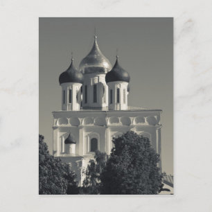 Cartão Postal Kremlin de Pskov e Catedral da Trindade