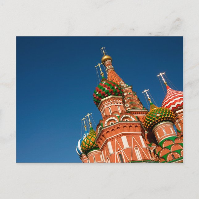 Cartão Postal Kremlin, Vasiliy Abençoado | Moscou, Rússia (Frente)