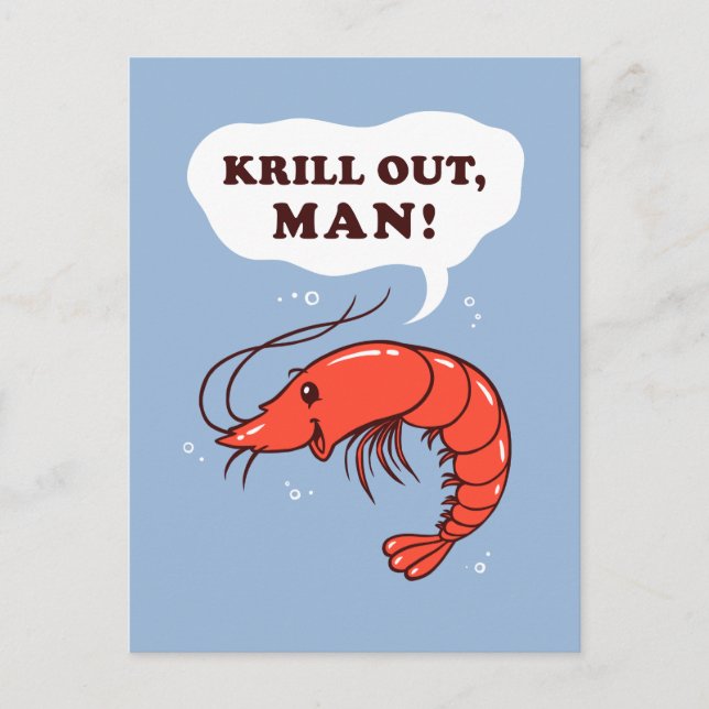 Cartão Postal Krill Out Man (Frente)