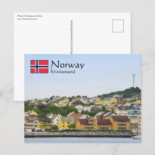 Cartão Postal Kristiansund Noruega