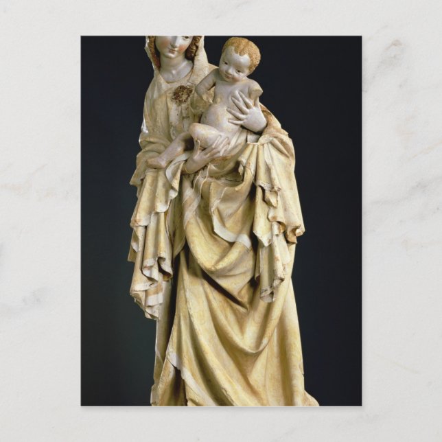 Cartão Postal Krumauer Madonna, c.1400 (Frente)