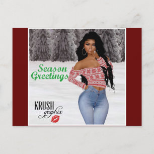 Cartão Postal Krush Graphix por Ahsek Novel Postcard 10