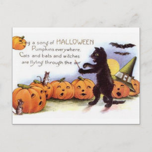 Cartão Postal KRW Vintage Halloween