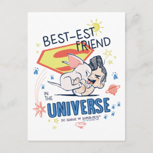 Cartão Postal Krypto e Superman: Melhor Amigo do Universo