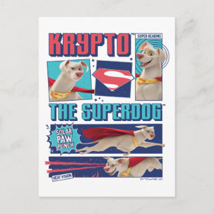 Cartão Postal Krypto Os Painéis De Quadrinhos Super Cachorros