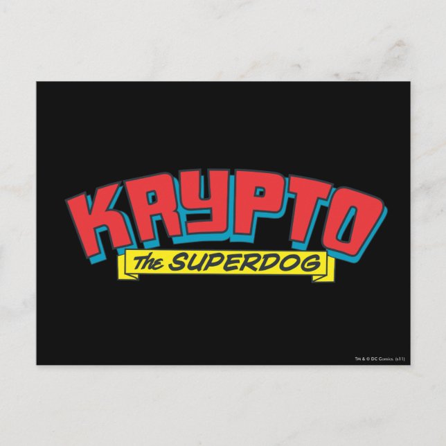 Cartão Postal Krypto, supercão (Frente)