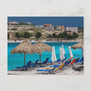 Cartão Postal Ksamil, praia da cidade