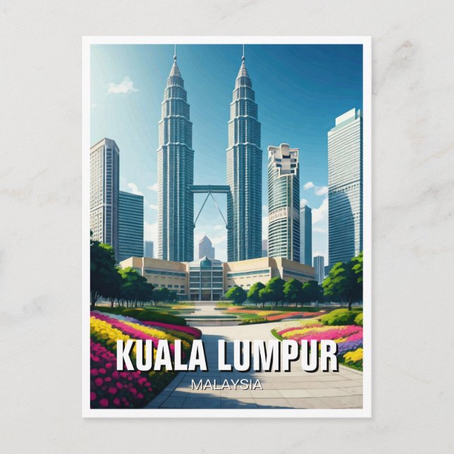 Cartão Postal Kuala Lumpur Malásia (Frente)