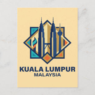 Cartão Postal Kuala Lumpur Malásia Sudeste Asiático