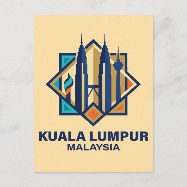 Cartão Postal Kuala Lumpur Malaysia Southeast Asia (Frente)