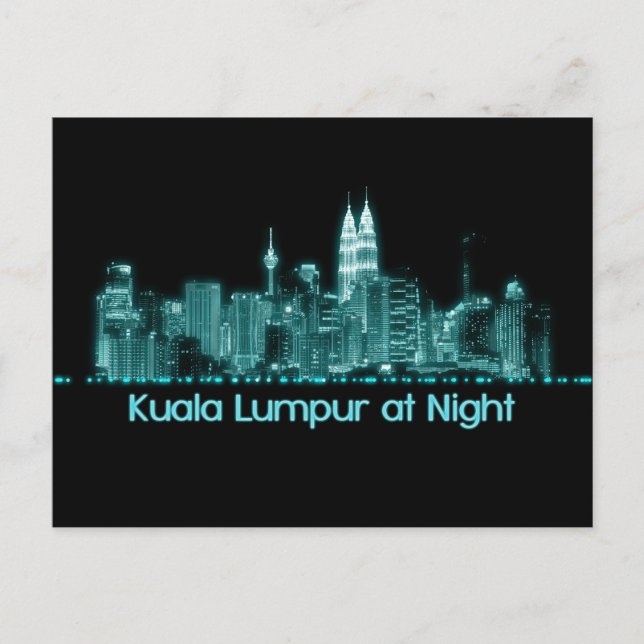 Cartão Postal Kuala Lumpur Skyline (Frente)