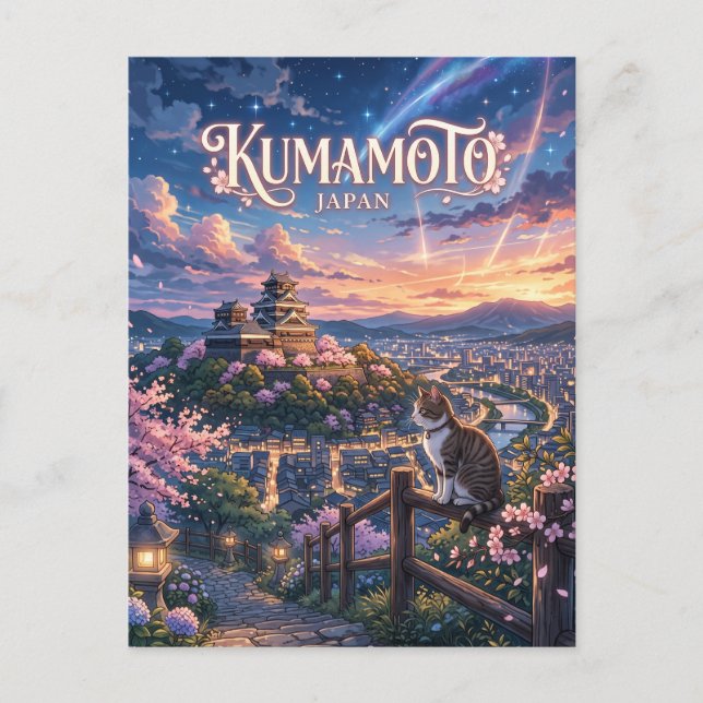 Cartão Postal Kumamoto, Japão (Frente)