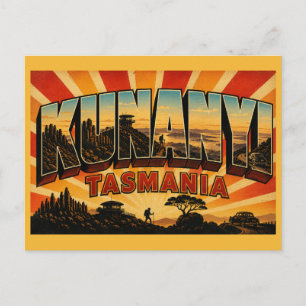 Cartão Postal kunanyi Monte Wellington Tasmânia Pico Icônico