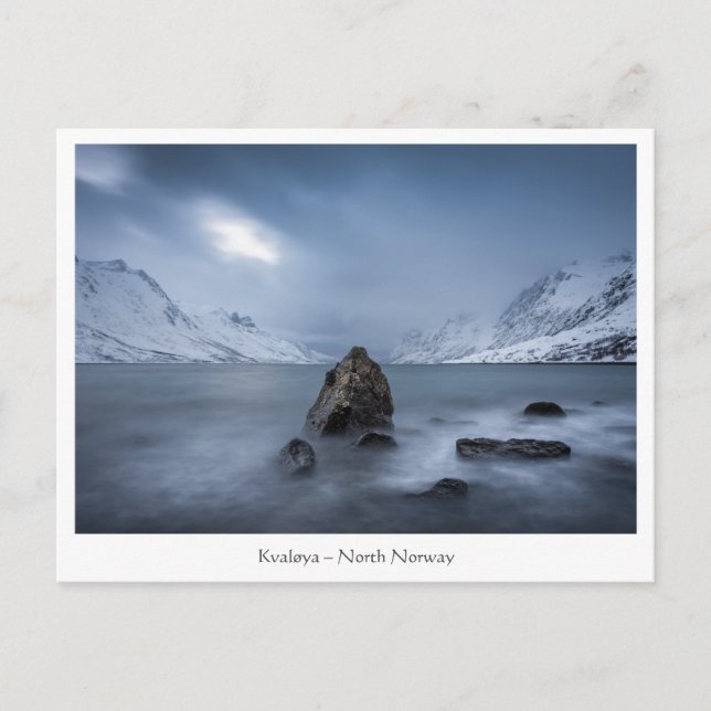 Cartão Postal Kvaløya Norte da Noruega (Frente)