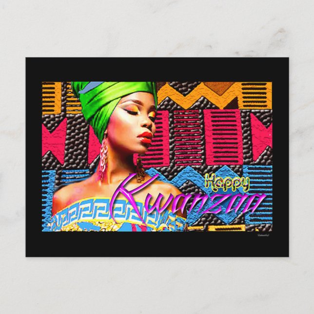 Cartão Postal Kwanzaa (Frente)