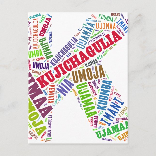 CARTÃO POSTAL KWANZAA (Frente)