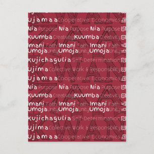 Cartão Postal Kwanzaa feliz moderno