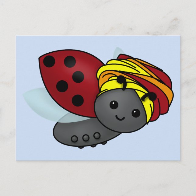 Cartão Postal Kwanzaa Ladybug (Frente)
