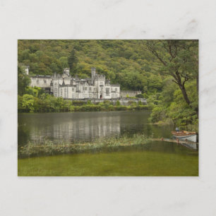 Cartão Postal Kylemore Abbey, County Galway, Irlanda,