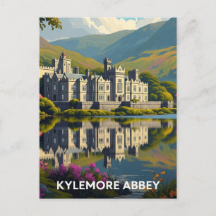 Cartão Postal Kylemore Abbey Ireland Viagem