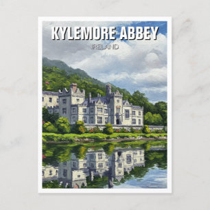 Cartão Postal Kylemore Abbey Ireland Viagem