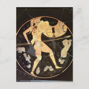 Cartão Postal Kylix de figuras vermelhas ateniense