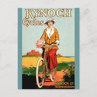 Cartão Postal Kynoch Cyles - Vintage Bicycle Poster Art