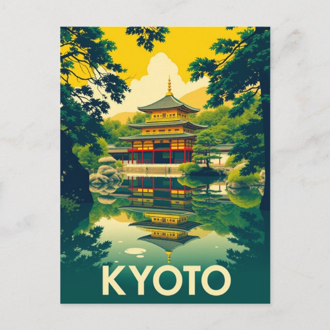 Cartão Postal Kyoto, Japão - Arte Viagem (Frente)