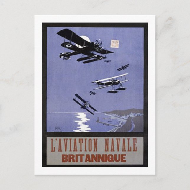 Cartão Postal L' Aviation Navale Britannique (Frente)