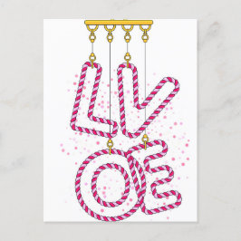 CARTÃO POSTAL L O V E