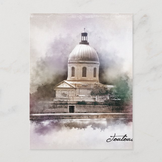 Cartão Postal La Basilique Santo-Pierre de Toulouse. (Frente)