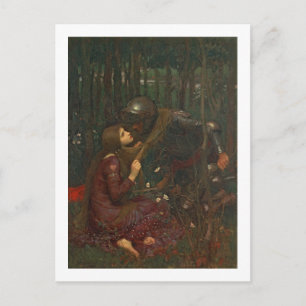 Cartão Postal La Belle Dame Sans Merci, 1893 (petróleo na canva