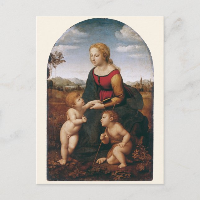 Cartão Postal La Belle Jardinière por Rapahel (Frente)