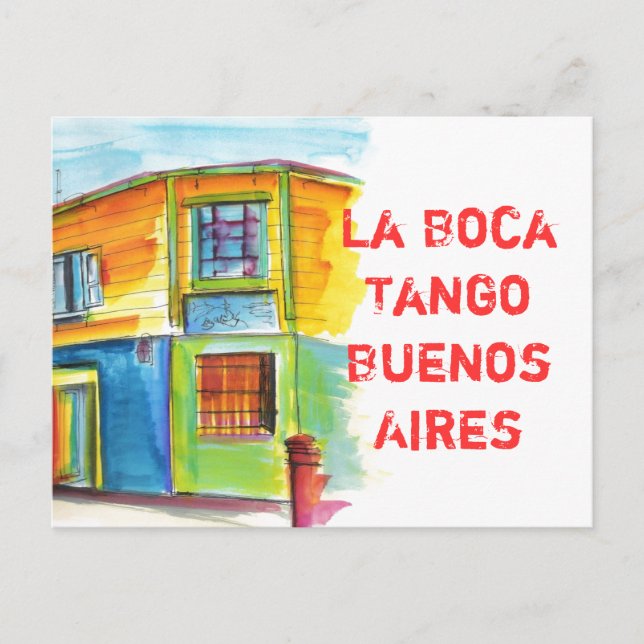 Cartão Postal La Boca Tango (Frente)
