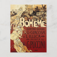 La Bohème - vintage 1896 poster