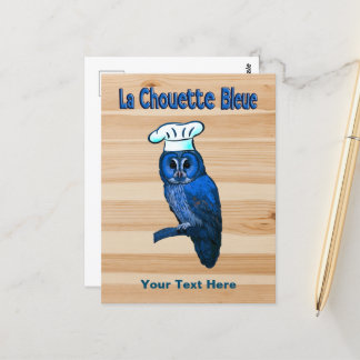 Cartão Postal La Chouette Bleue Cafe
