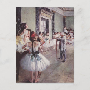 Cartão Postal La classe de danse (a classe de dança)