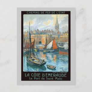 Cartão Postal La Côte d' Émeraude