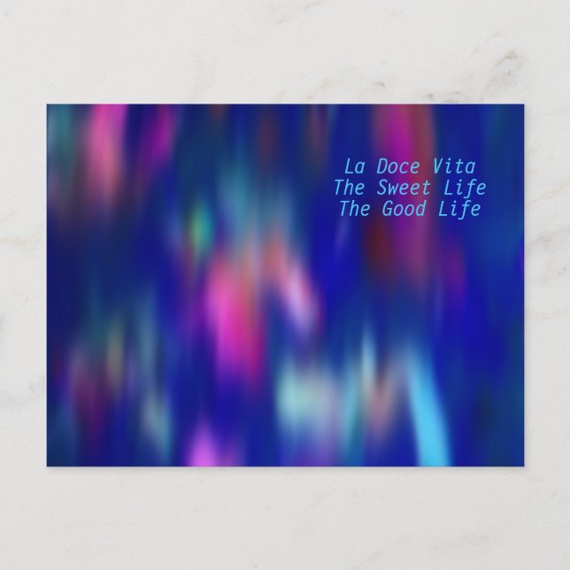 Cartão postal La Dolce Vita (Frente)