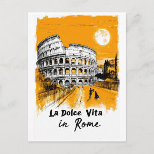 Cartão Postal La Dolce Vita - Arte de Cartaz