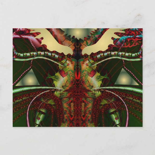 Cartão Postal Lá fora festivo (Frente)