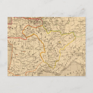 Cartão Postal La France apres la mort de Clothaire 1er