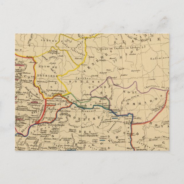 Cartão Postal La Germanie a la fin du 5e siecle (Frente)