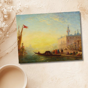 Cartão Postal La Gondole, Quai Des Esclavons - Félix Ziem