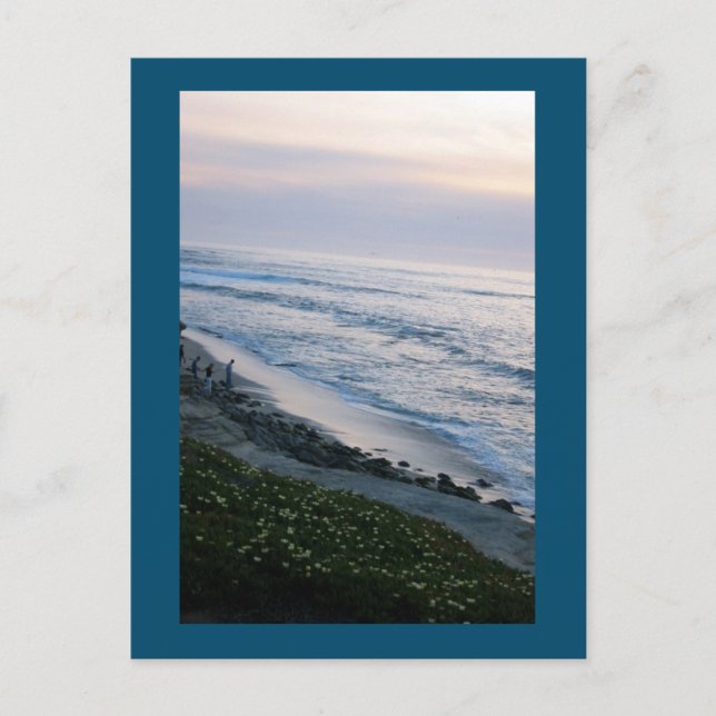 Cartão postal La Jolla Beach, Califórnia (Frente)