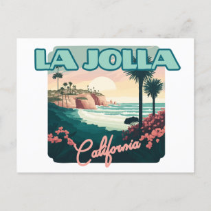 Cartão Postal La Jolla Cove San Diego California Retro