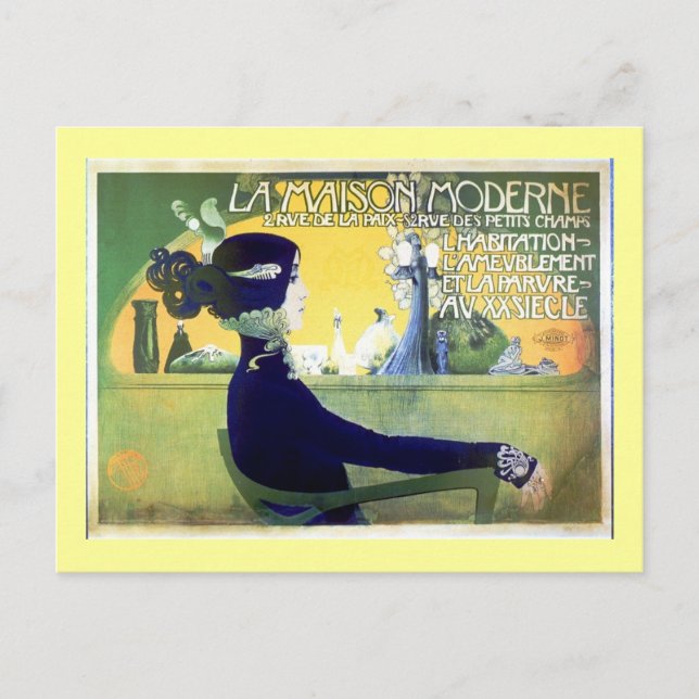 Cartão Postal La Maison Moderne Art Noveau (Frente)