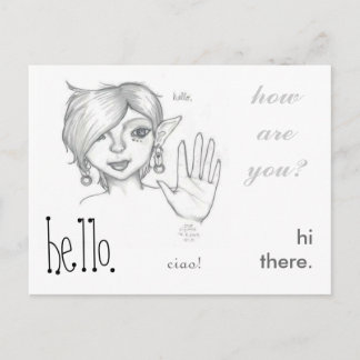 Cartão Postal La Mia Amica.
